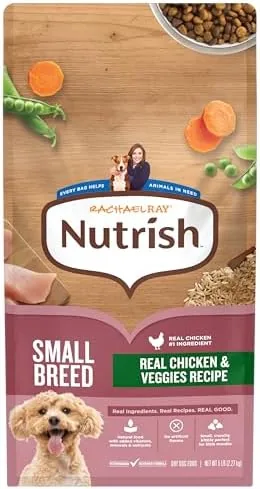 nutrish small breed dry dog food with chicken 5 lb bag rachael ray